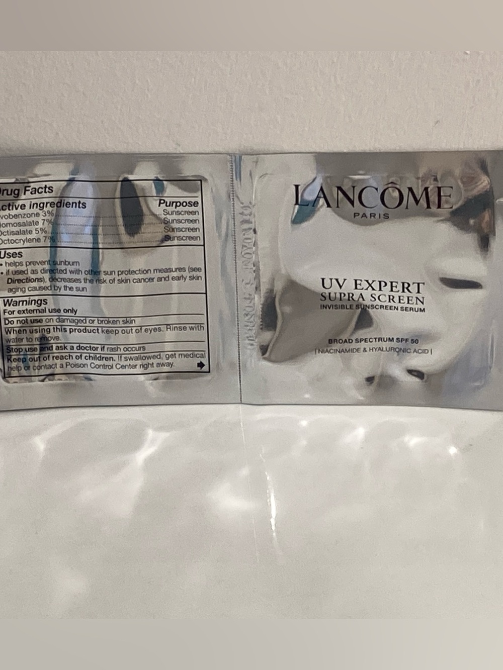 5/$25 Lancome UV Expert Supra Screen Invisible Sunscreen Serum 1ml Sample